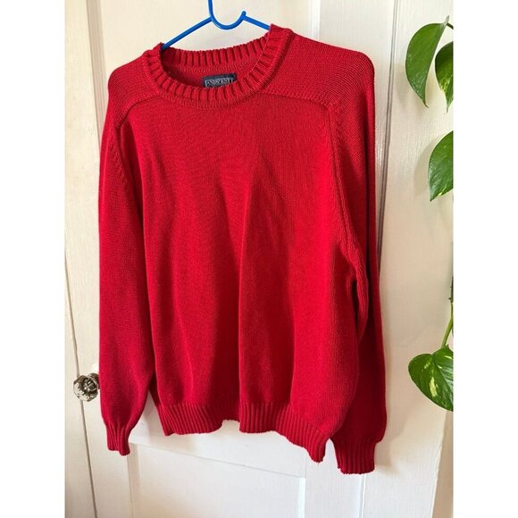 Lands End women’s size large red sweater - Picture 2 of 7